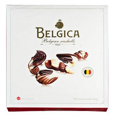 Набор конфет Belgica Seashells шоколад с начинкой пралине 190гр