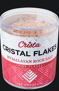 Соль "Crista" пищевая каменная гималайская розовая в форме хлопьев 80гр
