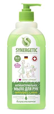 Жидкое мыло Synergetic Лемонграсс и мята антибактериальное с эффектом нейтрализации запаха 50мл