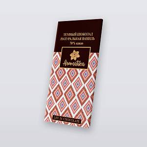Шоколад Aromatika темный натуральная ваниль 70% какао 70г
