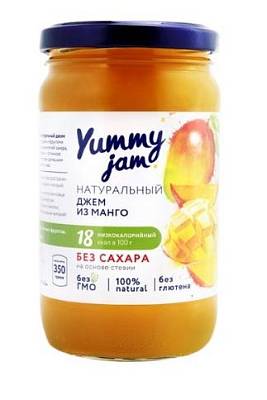 Джем Yummy Jam из манго  без сахара 350 гр