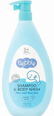 Шампунь для волос и тела Bebble Shampoo&Bode Wash детский 400мл