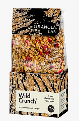 Гранола Wild Crunch со вкусом киноа, фисташка+протеин 260г