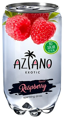 Напиток AZIANO Raspberry газированный пэт 0,350л