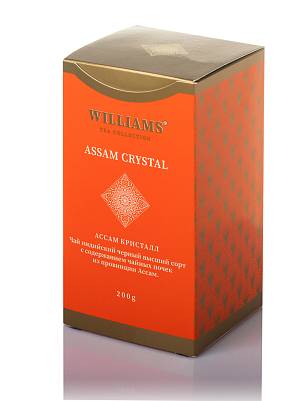 Чай WILLIAMS - ASSAM CRYSTAL Черный индийский с высоким содержанием чайных почек. 200гр
