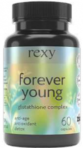 БАД к пище rexy "forever young" комплекс антиоксидантов с глутатионом 60 капсул