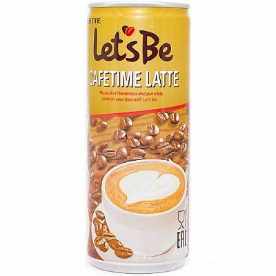 Кофейный напиток Lotte Let's Be Cofetime Latte б/г ж/б 0,24л