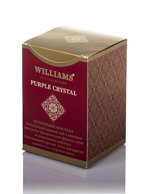 Чай WILLIAMS - PURPLE CRYSTAL Черный байховый цейлон. с лепестками сафлора и ароматом личи 100гр