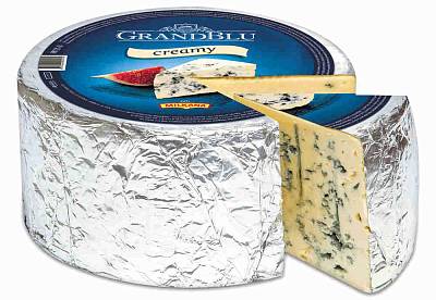 Сыр Гранд Блю кремье сливочный с голубой плесенью 56% БЕЗ ЗМЖ
