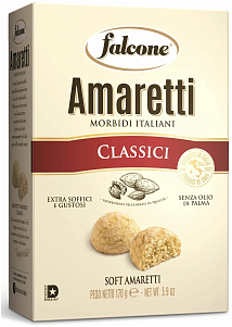 Печенье Falcone сдобное Амаретти мягкие классические 170гр