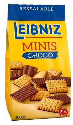 Печенье Bahlsen Лейбниц Минис Шоко с шоколадом на цельном молоке м/у 100грх21