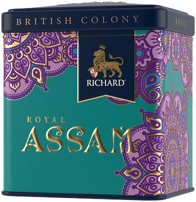 Чай RICHARD BRITISH COLONY ROYAL ASSAM Черный крупнолистовой Индия ж/б 50г (Ричард)