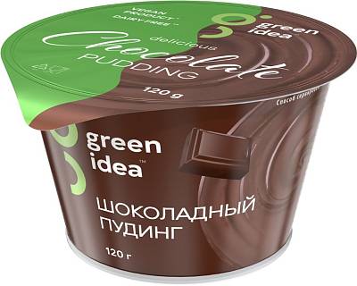 Пудинг соевый "Шоколадный" c витаминами и кальцием "Green Idea" 120гр