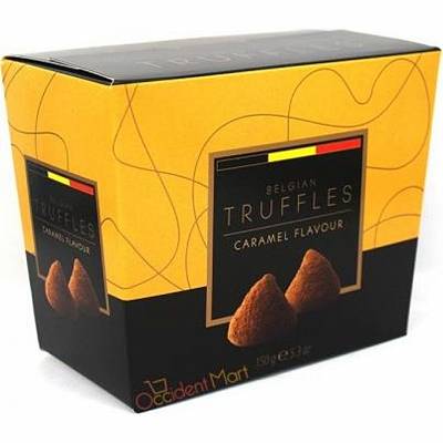 Трюфели BELGIAN TRUFFLES со вкусом Карамели картон 150гр