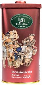 Чай "Тянь Жень" ТеГуаньИнь листовой ЭКСТРА ж/б 100гр