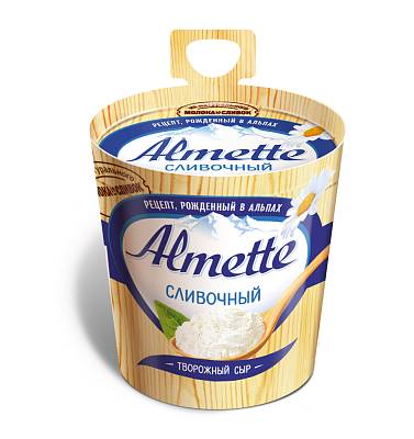Сыр Альметте творожный Сливочный 60%150гр БЕЗ ЗМЖ