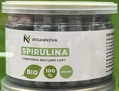 Спирулина Vegannova капсулы 90шт пл.банка 45гр