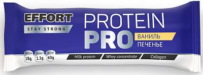 Батончик Effort Protein Pro  протеиновый микс шоколад-печенье/ваниль-печенье/шоколадный/чизкейк/клубника 50г