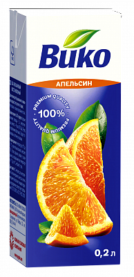 Сок Вико Апельсин 0,2л