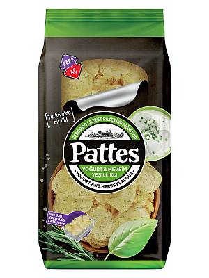Чипсы Pattes картофельные со вкусом йогурта и трав,100гр