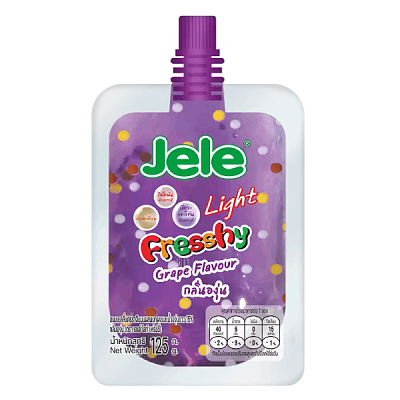 Желе питьевое "JELE" Light Fresshy со вкусом винограда 125гр