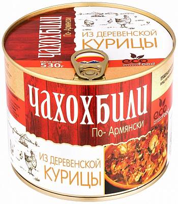 Чахохбили "EcoFood" по-армянски из деревенской курицы ж/б 530г