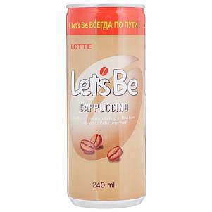 Кофейный напиток Lotte Let's Be Cappuccino б/г ж/б 0,24л