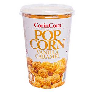 Попкорн CorinCorn карамельный в картонном стакане 100грх12