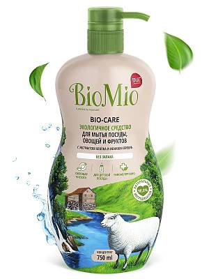 Средство д/мытья посуды BioMio bio-care без запаха 750млх6