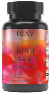 БАД к пище rexy "iron lady" железа бисглицинат 90 капсул