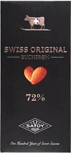 Шоколадная плитка Bucheron Swiss Original горький с миндалем 100гр