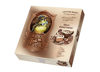 Конфеты шоколадные в коробке Чижик-Пыжик "Мусс-Капучино" 104гр