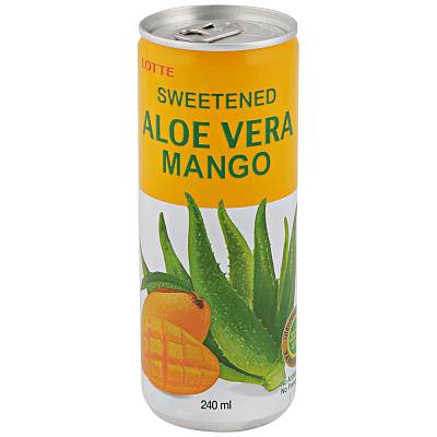 Напиток безалкогольный Lotte Aloe Vera со вкусом Манго б/г ж/б 0,24л
