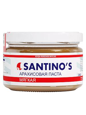 Паста Santino's  арахисовая мягкая ст/б, 240 гр
