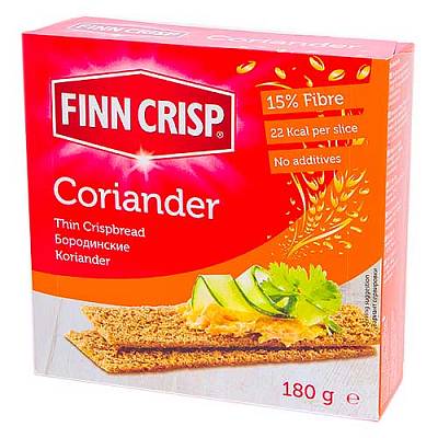 Хлебцы Finn Crisp coriander бородинские с кориандром 180г