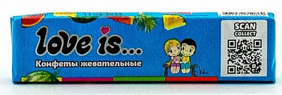 Жевательные конфеты "Love is..." со вкусом Арбуз-Тропик 20 гр