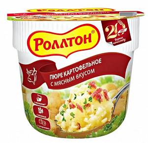 Пюре картофельное Ролтон с мясным вкусом 40гр