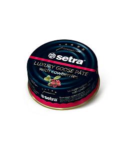 Паштет Setra Premium гусиный с брусникой ж/б ключ 100г