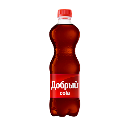 Напиток сильногазированный "Добрый Cola", пэт 0,5л