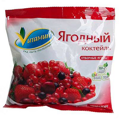 Коктейль ягодный Витамин с/м 300г