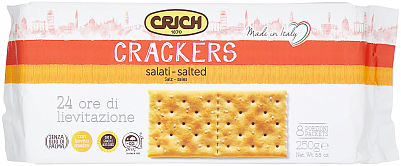 Крекер "CRICH" Salted crackers соленый,  250 г/ Италия