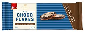 Печенье Bisca Choco Flakes овсяное с какао-начинкой с шоколадными хлопьями 87г