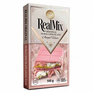 Шоколад белый Realmix Dubai из фисташки 100гр