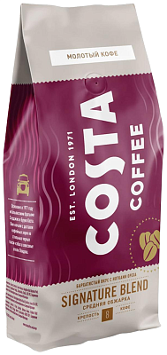 Кофе Costa Coffee зерно Signature Blend средняя обжарка 200гр