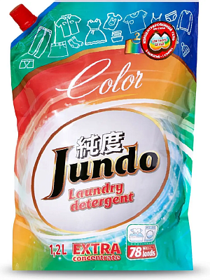 Гель Jundo Color для стирки цветного белья концентрат запасной блок (78 стирок) 1,2л