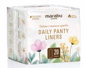 Прокладки Marabu Botanica ежедневные 155мм 20штх60