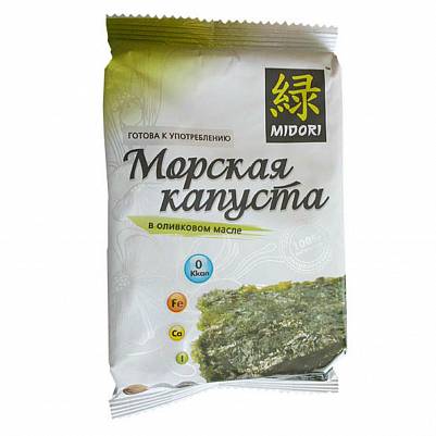 Морская капуста Мидори жареная в оливковом масле 5г