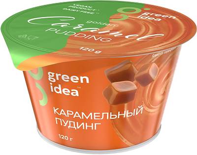 Пудинг соевый "Карамельный" c витаминами и кальцием "Green Idea"120 гр
