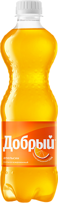 Напиток сильногазированный Добрый со вкусом Апельсин,ПЭТ 1л