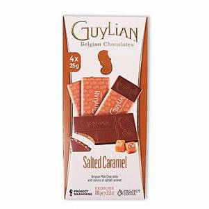 Шоколад GUYLIAN SALTED CARAMEL молочный с соленой карамелью 100гр